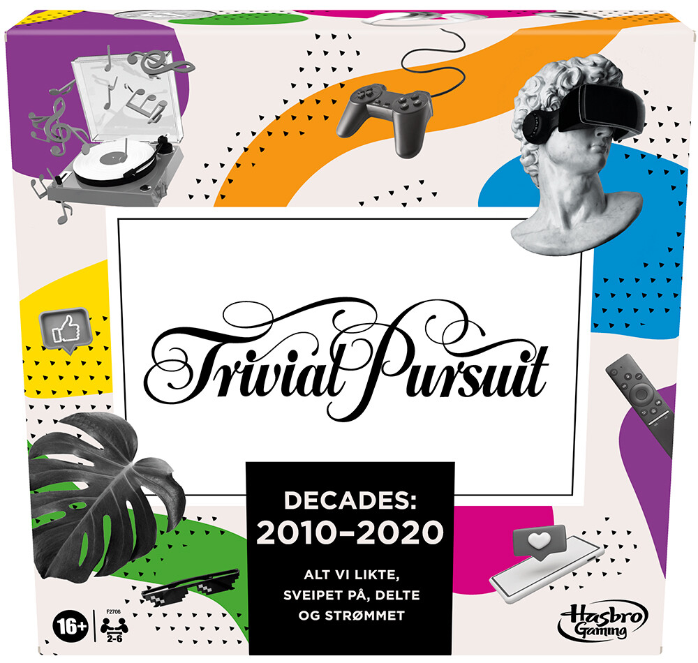 Trivial Pursuit Decades Brettspill Norsk utgave
